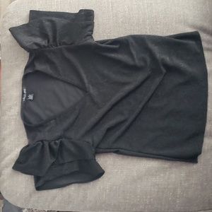 Black glittery top